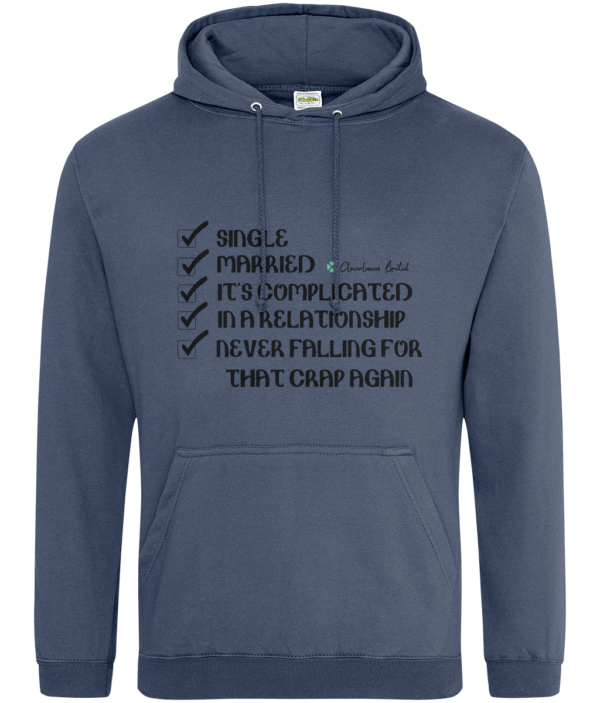 "Single/Married/It's Complicated" Hoodie mockup 38a539f507f8dedce34a5693a3e5f2da 1 1