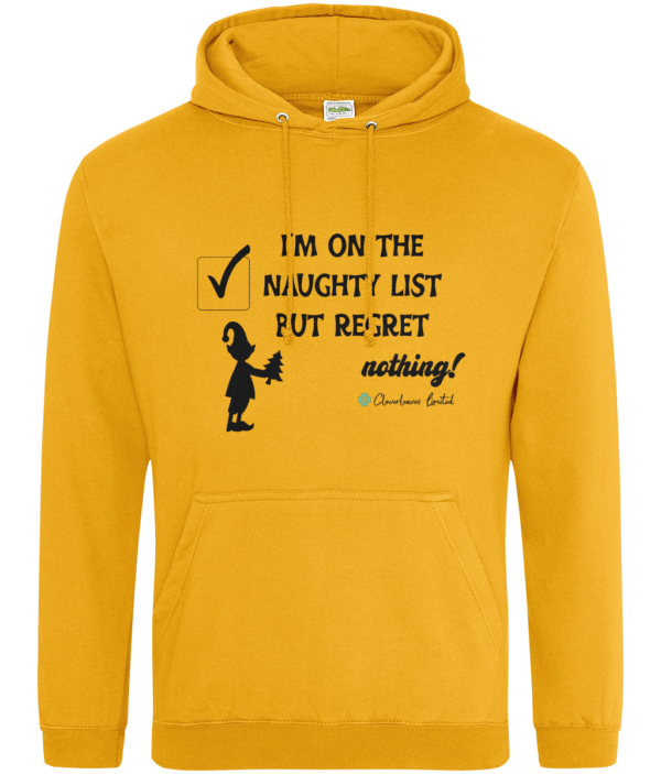 "I'm On The Naughty List" Hoodie mockup 7e5c745f34a55edb72f67081e58a334b 6