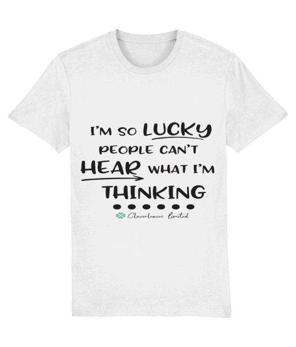 I'm So Lucky – Unisex Short Sleeved Quote T-Shirt mockup 7f4c19303b6b82c5e331a645cdd4280a 4 1