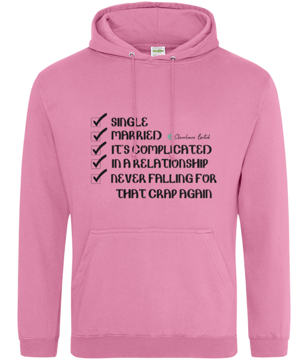 "Single/Married/It's Complicated" Hoodie mockup 8c61e89b55d0fbc89556bfec5861c654 3