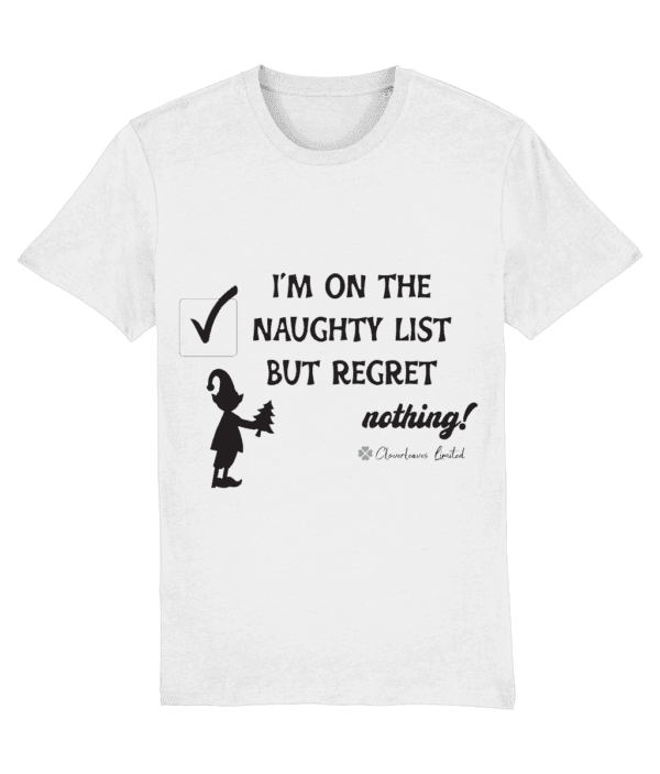 I'm On The Naughty List! – Unisex Short Sleeved Quote T-Shirt mockup 8f49b025da17afb80933032b9cfd19c8 4