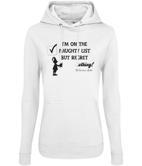 Woman's "I'm On The Naughty List" Hoodie mockup b5ef2d60bab5f7735ca266b17451ebef 4