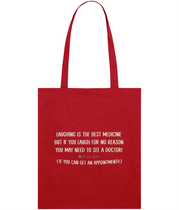 Laughing Is The Best Medicine tote bags 4 mockup 179b93f6a09dd2c796230f16b7af374c 1