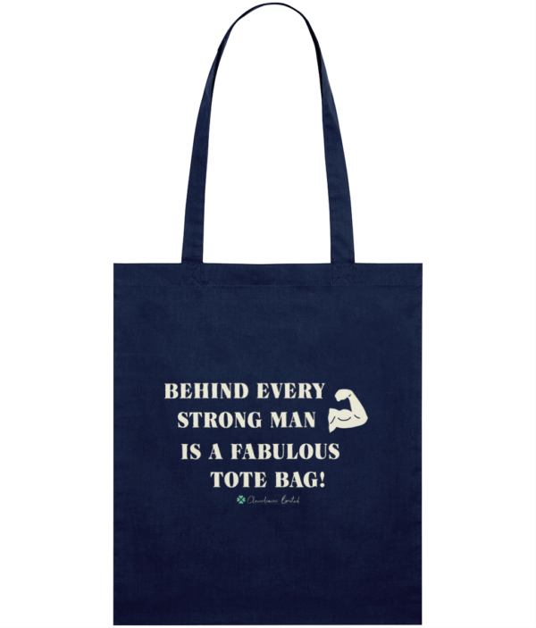 Behind Every Strong Man tote bags mockup b1c97540cedf4789585ac00332a624f7 1